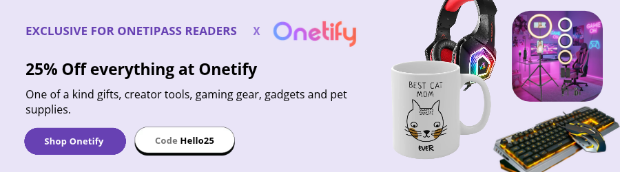 Exclusive for OnetiPass readers — 25% off everything at Onetify with code Hello25